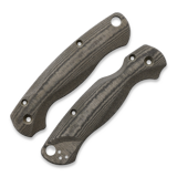 Flytanium - Lotus Scales Green Linen Micarta for Spyderco PM2 Knife