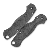 Flytanium - Lotus Shred Carbon Fiber Scales for Spyderco PM2 Knife