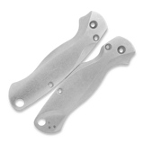 Flytanium - Lotus Titanium Scales for Spyderco Paramilitary 2 Knife - Stonewash