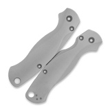 Flytanium - Lotus Titanium Scales for Spyderco PM2 Knife - Bead Blasted