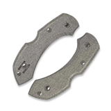 Flytanium - Micarta Scales for Spyderco Dragonfly, Black Canvas