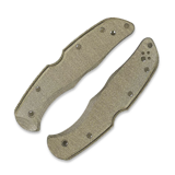 Flytanium - Micarta Scales - Spyderco Endura - Green Canvas