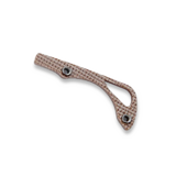 Flytanium - Natural Canvas Micarta Backspacer for Benchmade MINI Bugout