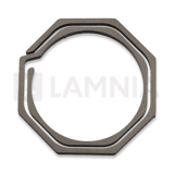 Flytanium - Octagonal Titanium Keychain 30mm
