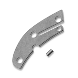 Flytanium - Titanium Backspacer for Spyderco Delica - Stonewash