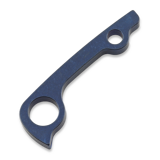 Flytanium - Titanium Backspacer for Spyderco PM2 - Dark Blue Anodize