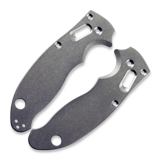 Flytanium - Titanium Scales for Spyderco Manix 2 - Antique Stonewash