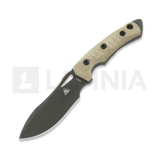 Fobos Knives - Tier1-Mini, Micarta Natural - Black Liner, PVD