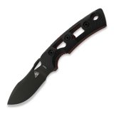 Fobos Knives - Tier1-Mini Mini, G10 Black - Red Liner, чёрный