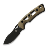 Fobos Knives - Tier1-Mini Mini, Micarta Natural - Black Liner, чёрный