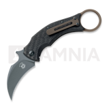 Fox Knives - Black Bird, bronze/carbon fiber