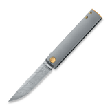 Fox Knives - Chnops Damascus, Beadblasted Titanium