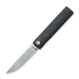 Fox Knives - Chnops Damascus, Marble Carbon Fiber