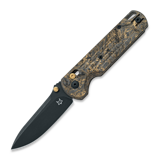 Fox Knives - Gabi - Blackwashed PVD - Gold Dark Matter Carbon Fiber