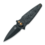 Fox Knives - Saturn Flipper - Black PVD - Dark Matter Carbon Fiber