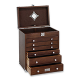 Gerstner International - 6-Drawer Collector's Chest Oak