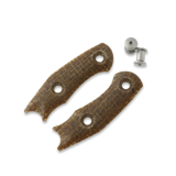 GiantMouse - Handle kit for GMF1, burlap micarta