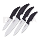 Hen & Rooster - Kitchen Set White Ceramic 4pc