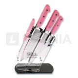 Hen & Rooster - Keitti&ouml;veitsisetti, 7 kpl, Pinkki