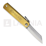 Higonokami - Brass Handle Blue Paper Steel