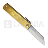 Higonokami - Brass Handle Blue Paper Steel