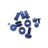 Hinderer - 3.5 XM-18 Complete Hardware Kit Titanium Battle Blue