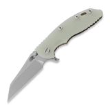 Hinderer - 3.5 XM-18 S45VN Fatty Wharncliffe Tri-Way Stonewash Translucent Green G10
