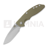 Hinderer - 3.5 XM-18 Slicer Non Flipper Tri-Way Stonewash Bronze OD Green G10