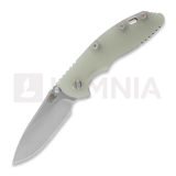 Hinderer - 3.5 XM-18 Slicer Non Flipper Tri-Way Stonewash Bronze Translucent Green G10