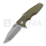 Hinderer - Eklipse 3.0" Harpoon Spanto Tri-Way Stonewash Bronze OD Green G10