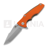 Hinderer - Eklipse 3.0" Harpoon Spanto Tri-Way Stonewash Bronze Orange G10