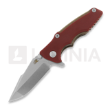 Hinderer - Eklipse 3.0" Harpoon Spanto Tri-Way Stonewash Bronze Red G10