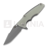 Hinderer - Eklipse 3.0" Harpoon Spanto Tri-Way Working Finish Translucent Green G10