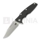Hinderer - Eklipse 3.5 Fullered Skinny Harpoon Spearpoint, Stonewash, Black