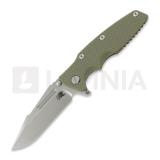 Hinderer - Eklipse 3.5 Fullered Skinny Harpoon Spearpoint, Stonewash Bronze, OD Green