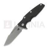 Hinderer - Eklipse 3.5 Fullered Skinny Harpoon Spearpoint, Working Finish, Black