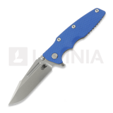 Hinderer - Eklipse 3.5 Fullered Skinny Harpoon Spearpoint, Working Finish/SW, Blue