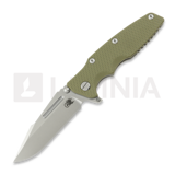 Hinderer - Eklipse 3.5 Fullered Skinny Harpoon Spearpoint, Working Finish/SW, OD Green