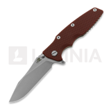 Hinderer - Eklipse 3.5 Skinny Slicer, Magnacut, Stonewash, red