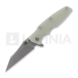 Hinderer - Eklipse 3.5" Wharncliffe Tri-Way Working Finish Translucent Green G10