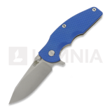 Hinderer - Jurassic Magnacut Slicer Flat Grind, Stonewash, Blue