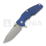 Hinderer - Jurassic Magnacut Slicer Flat Grind, Stonewash, Blue/Black