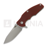 Hinderer - Jurassic Magnacut Slicer Flat Grind, Stonewash Bronze, Red