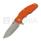 Hinderer - Jurassic Magnacut Slicer Flat Grind, Stonewash, Orange