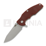 Hinderer - Jurassic Magnacut Slicer Flat Grind, Stonewash, Red
