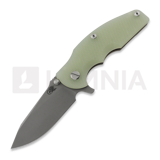 Hinderer - Jurassic Magnacut Slicer Flat Grind, Working Finish, Translucent Green