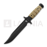 Hinderer - KABAR 3V Battle Black, Natural Micarta