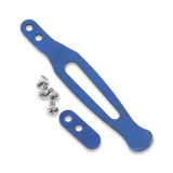Hinderer - Pocket Clip & Filler Tab set Titanium Battle Blue