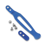 Hinderer - Pocket Clip & Filler Tab set Titanium Stonewash Blue