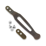 Hinderer - Pocket Clip & Filler Tab set Titanium Stonewash Bronze